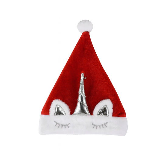 Unicorn Christmas Santa Hat
