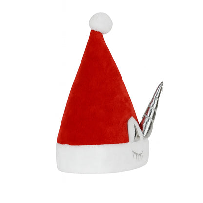 Unicorn Christmas Santa Hat