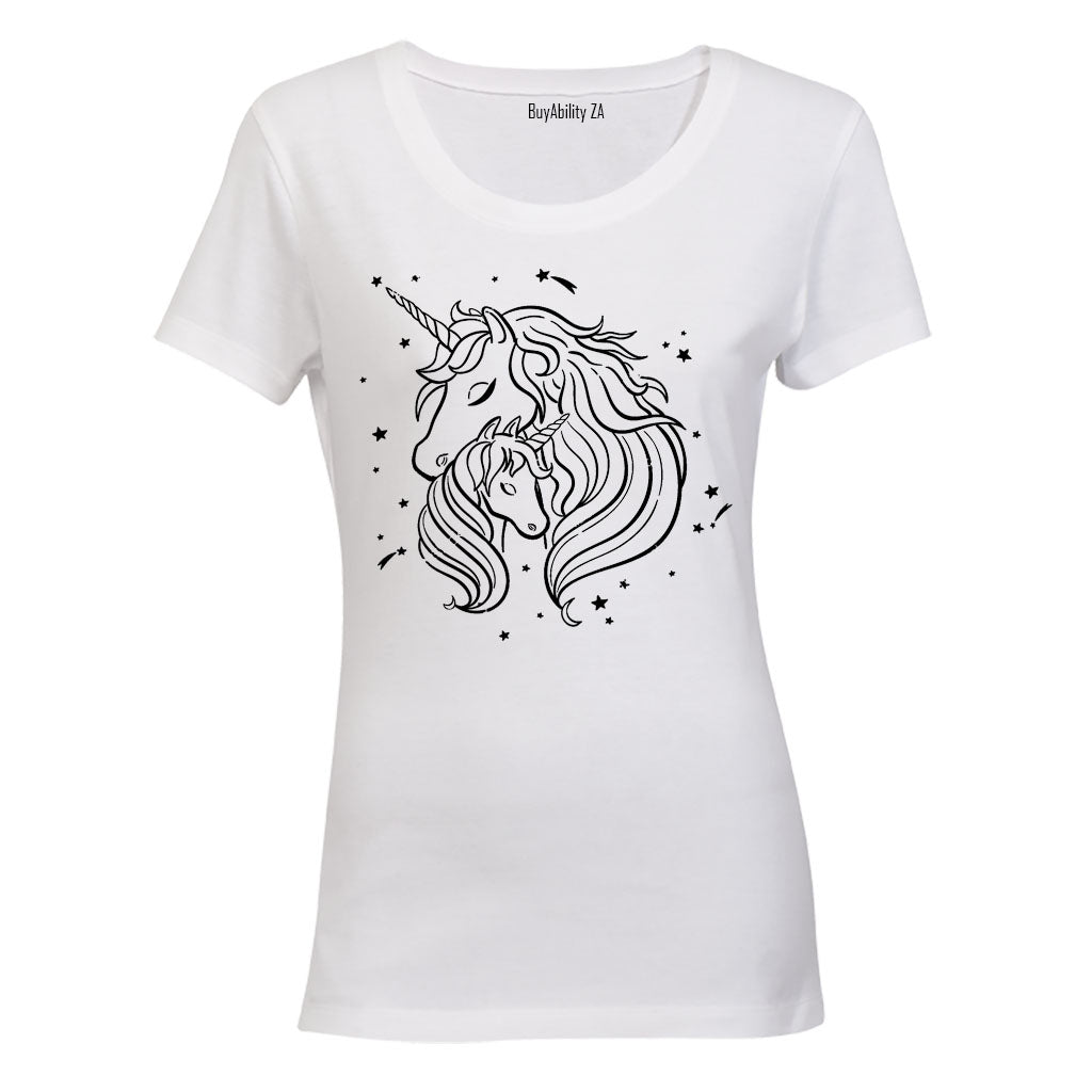 Unicorn Love - Mother & Child - Ladies - T-Shirt