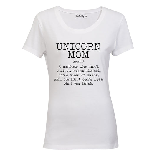 Unicorn Mom Definition - Ladies - T-Shirt