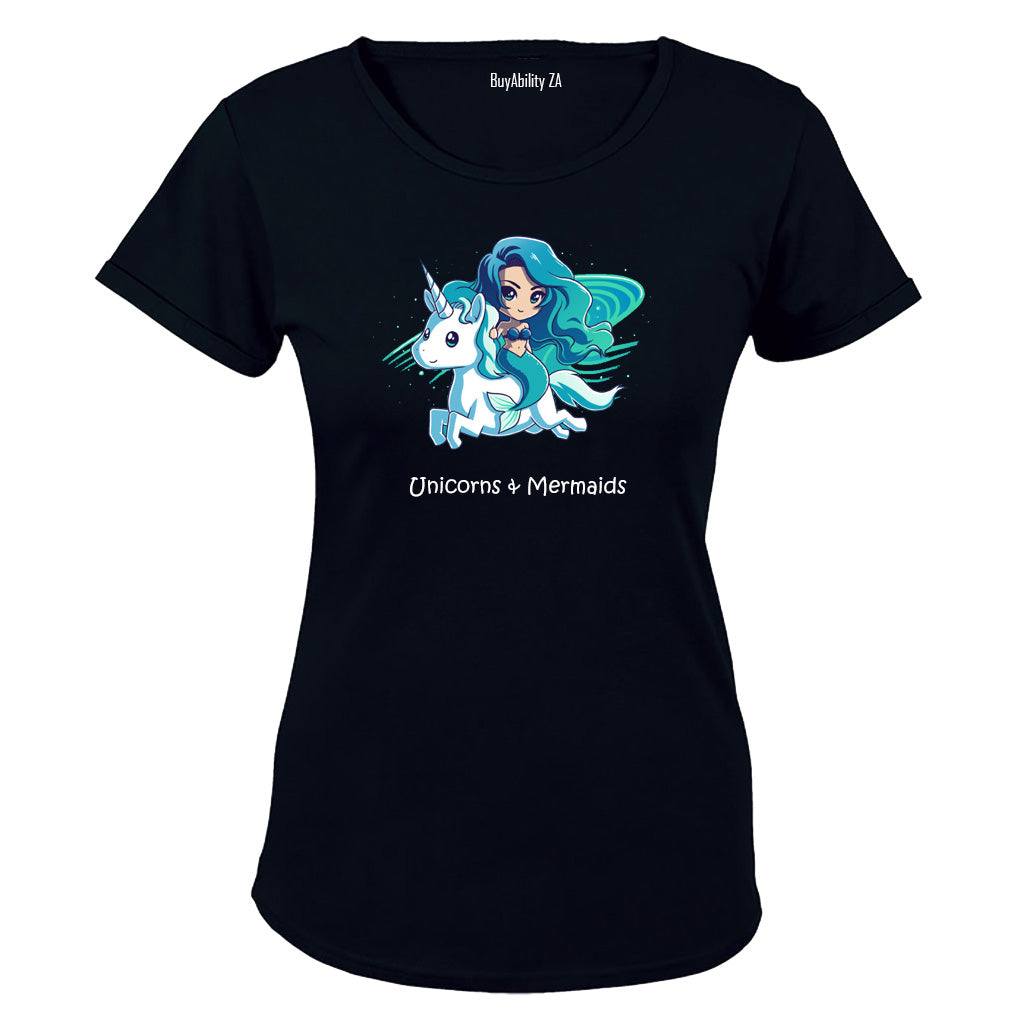 Unicorns and Mermaids - Ladies - T-Shirt