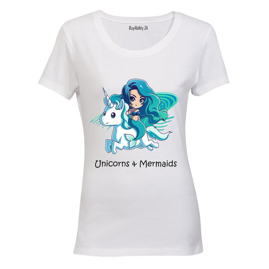 Unicorns and Mermaids - Ladies - T-Shirt