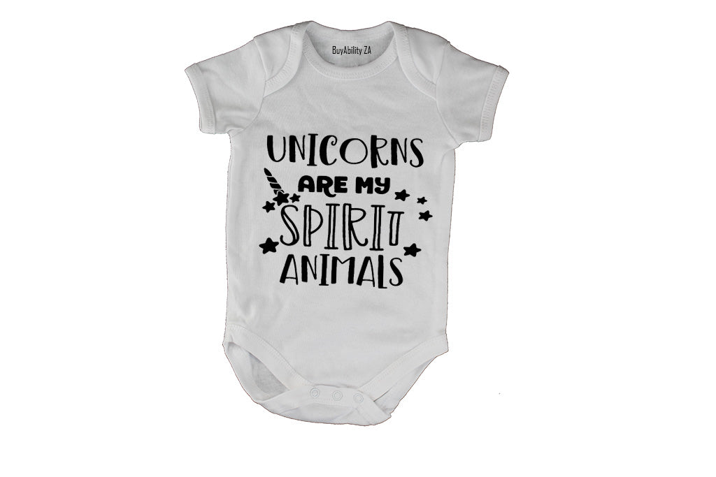 Unicorns Are My Spirit Animal - Baby Grow
