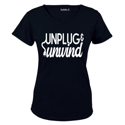 Unplug & Unwind - Ladies - T-Shirt - BuyAbility