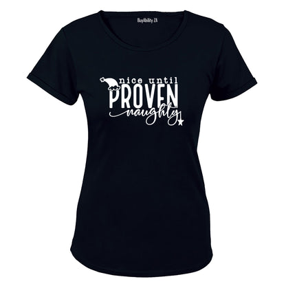 Until Proven Naughty - Christmas - Ladies - T-Shirt