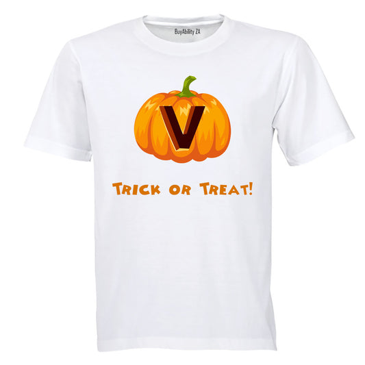V - Halloween Pumpkin - Kids T-Shirt