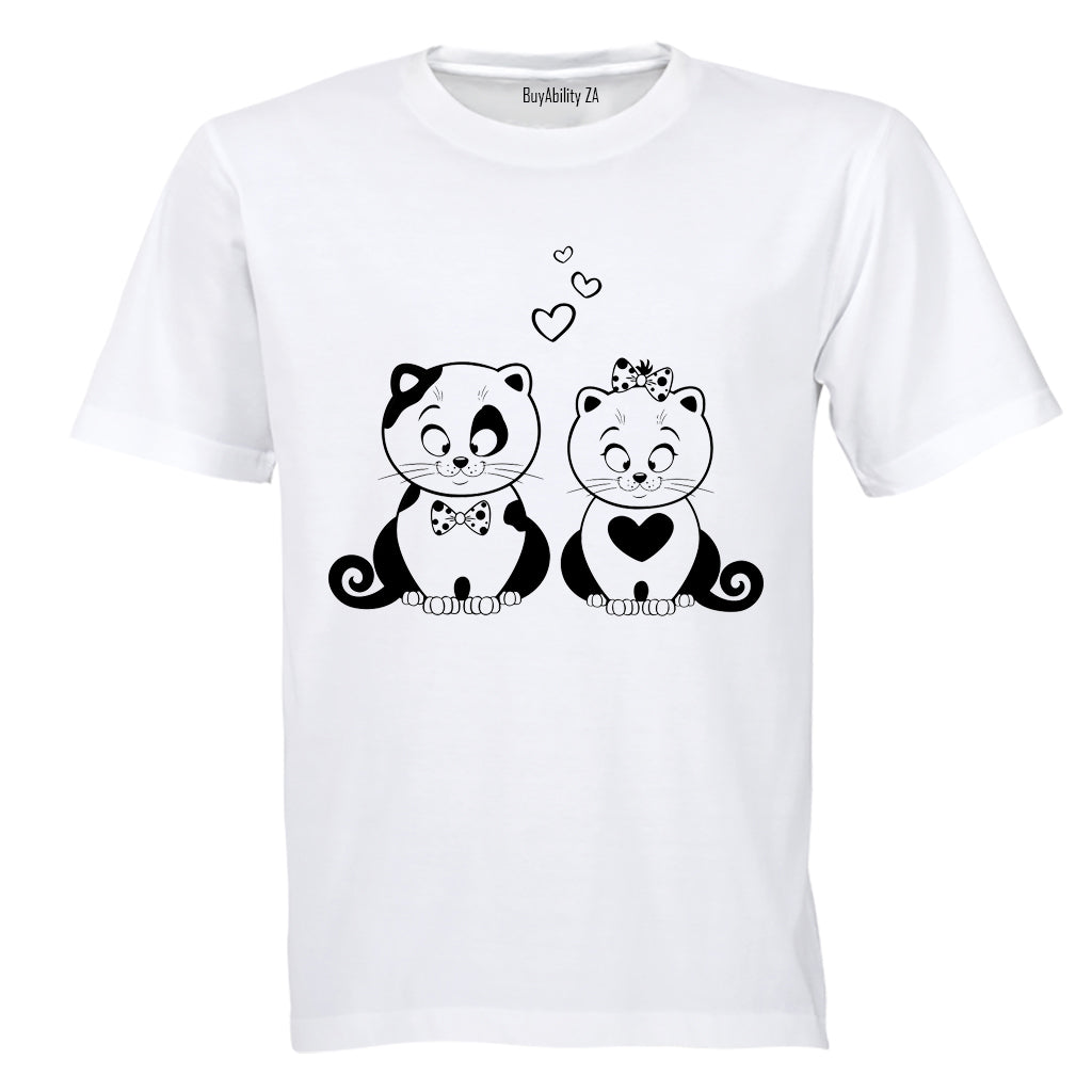 Valentine Cats - Kids T-Shirt