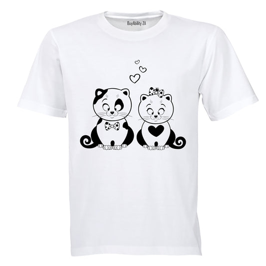 Valentine Cats - Kids T-Shirt