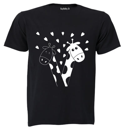 Valentine Giraffe - Kids T-Shirt