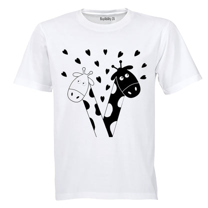 Valentine Giraffe - Kids T-Shirt