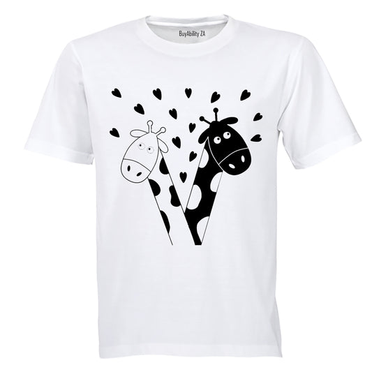 Valentine Giraffe - Kids T-Shirt