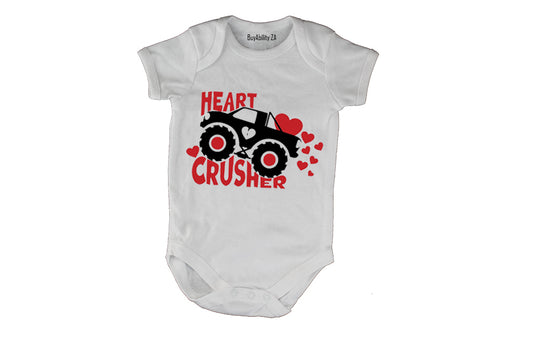 Valentine - Heart Crusher - Baby Grow
