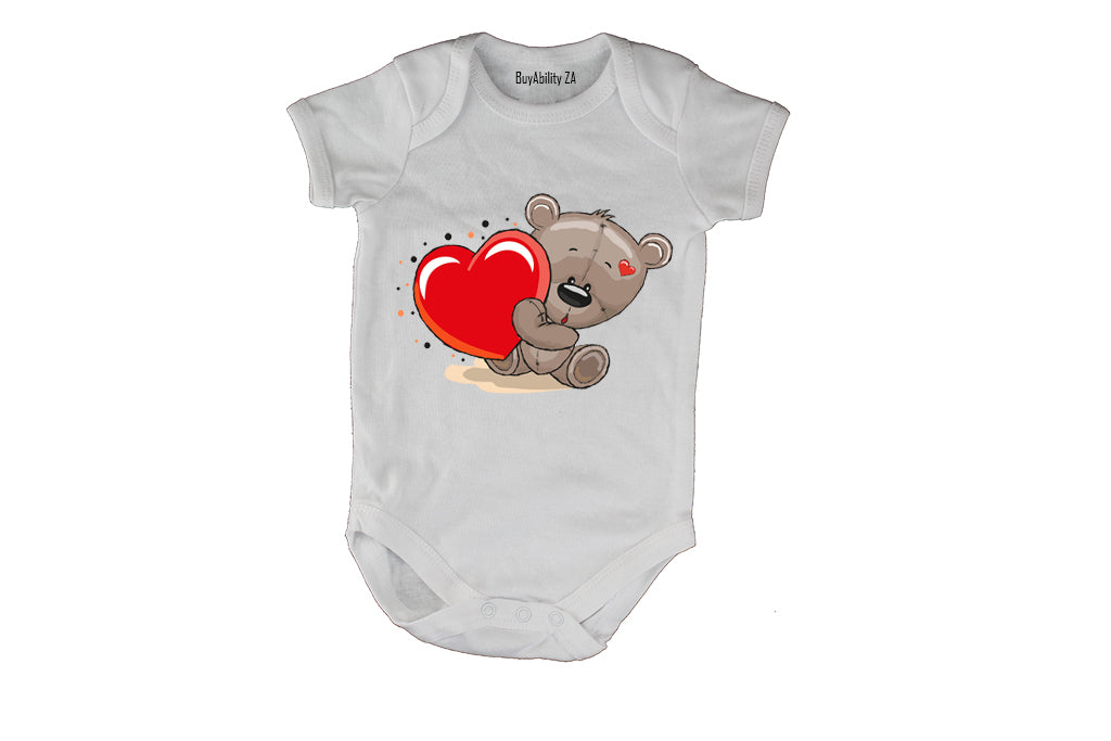 Valentine Love Teddy - Baby Grow