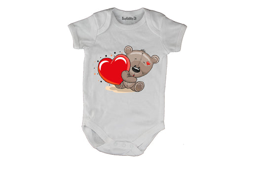 Valentine Love Teddy - Baby Grow