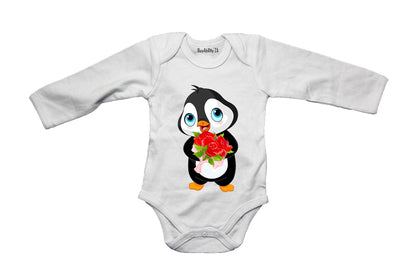 Valentine Penguin - Baby Grow