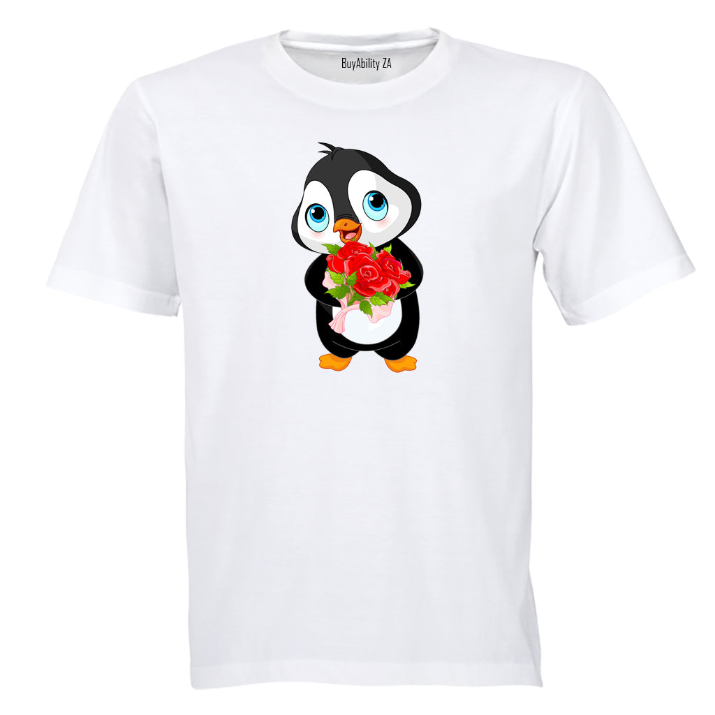 Valentine Penguin - Kids T-Shirt