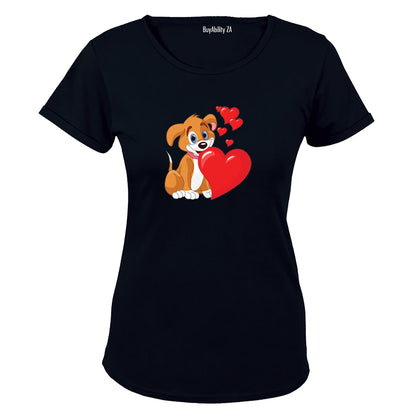 Valentine Puppy - Ladies - T-Shirt