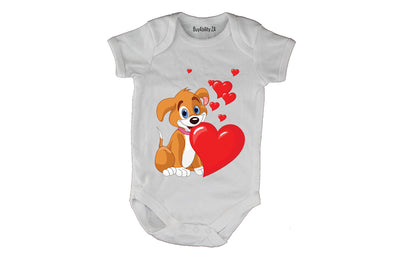 Valentine Puppy - Baby Grow