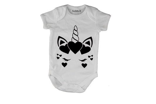 Valentine Unicorn - Baby Grow