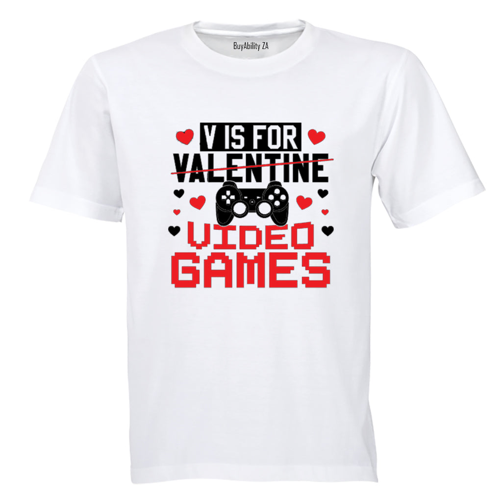 Valentine Video Games - Kids T-Shirt - BuyAbility South Africa