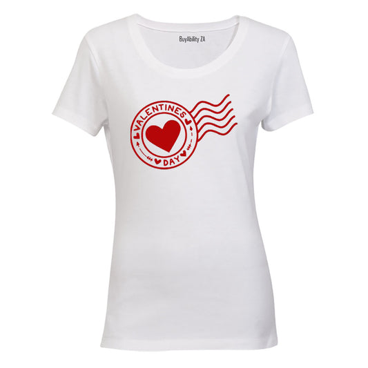 Valentines Day Stamp - Ladies - T-Shirt