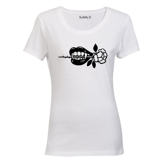 Vampire Rose - Halloween - Ladies - T-Shirt