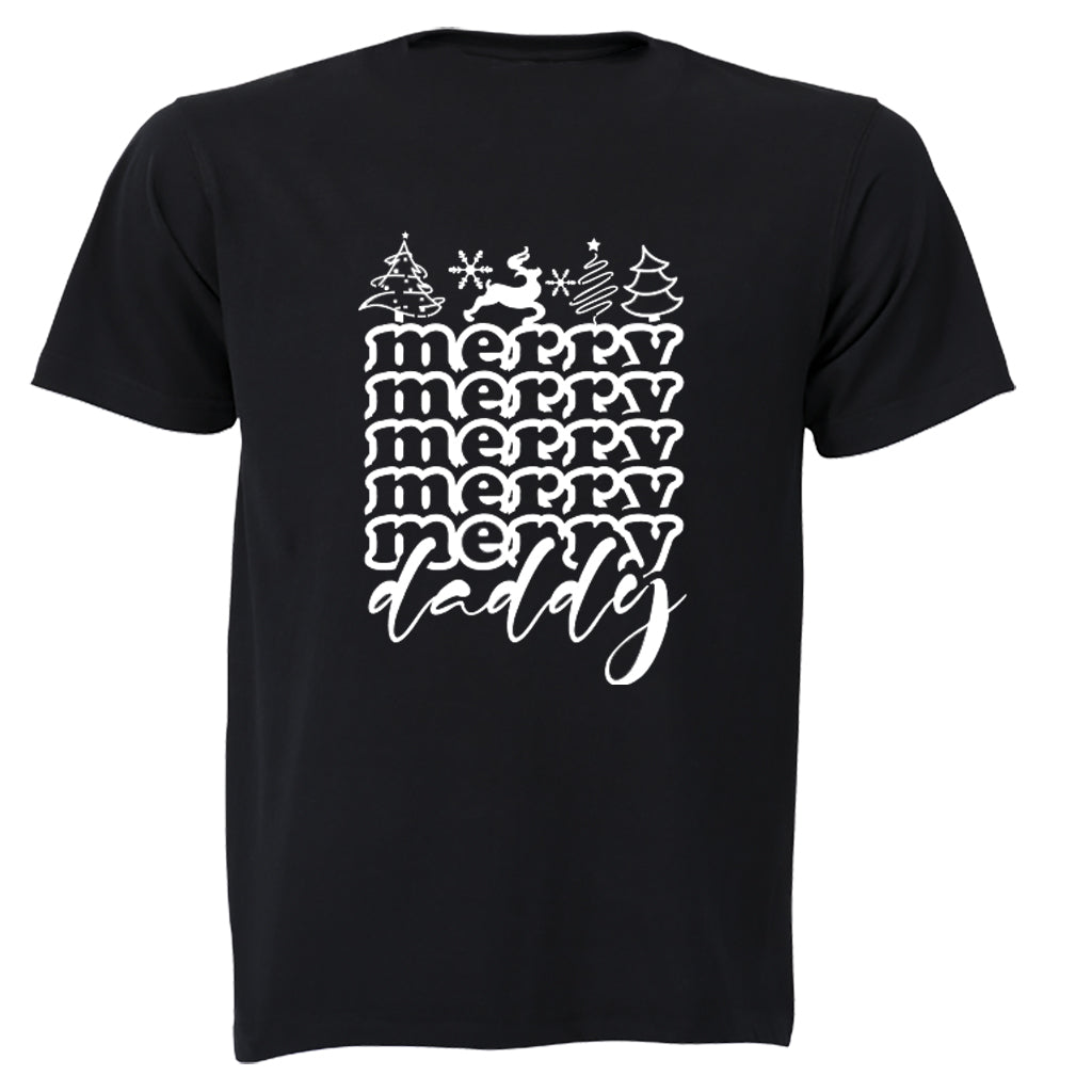 Very Merry Daddy - Christmas - Adults - T-Shirt - BuyAbility South Africa