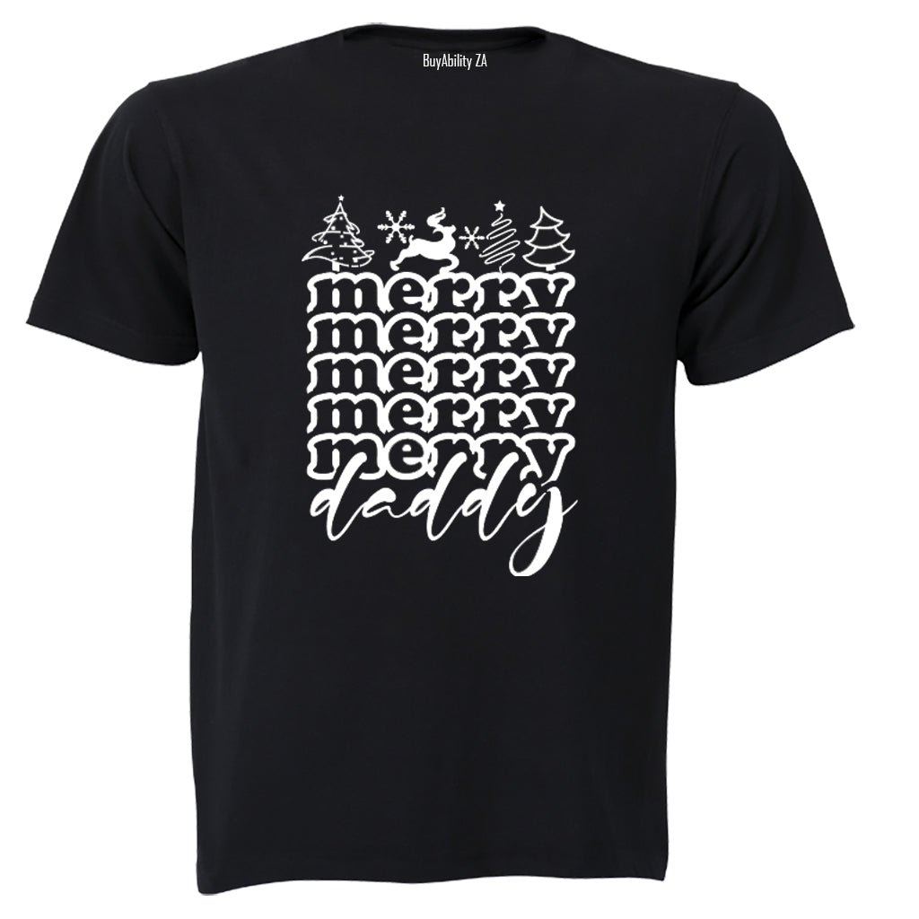Very Merry Daddy - Christmas - Adults - T-Shirt