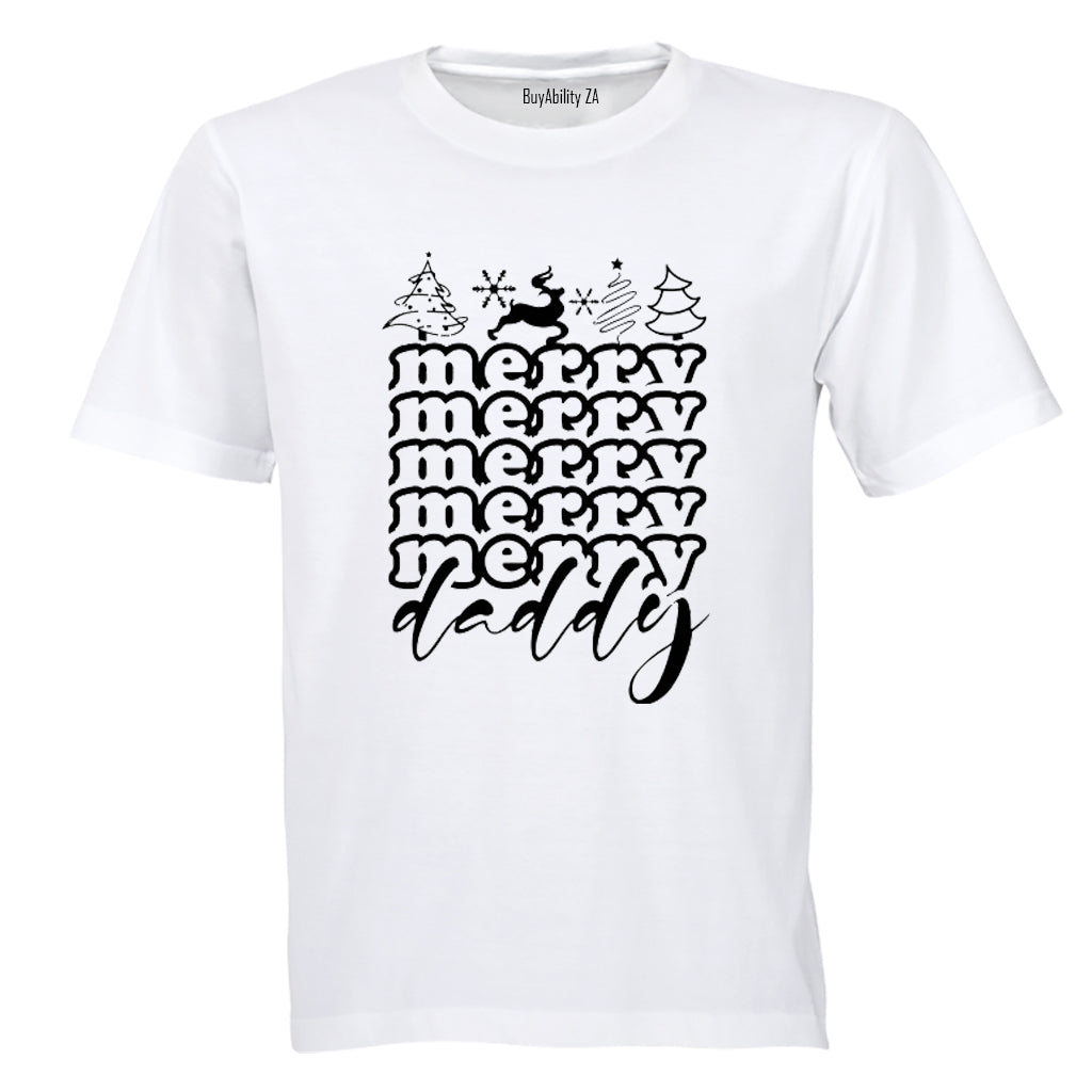 Very Merry Daddy - Christmas - Adults - T-Shirt