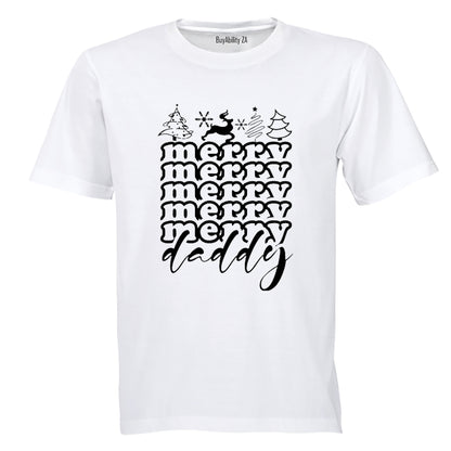 Very Merry Daddy - Christmas - Adults - T-Shirt