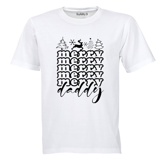 Very Merry Daddy - Christmas - Adults - T-Shirt