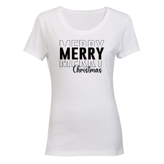 Very Merry Merry Christmas - Ladies - T-Shirt - BuyAbility South Africa