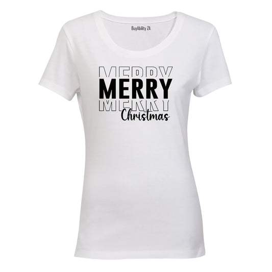 Very Merry Merry Christmas - Ladies - T-Shirt