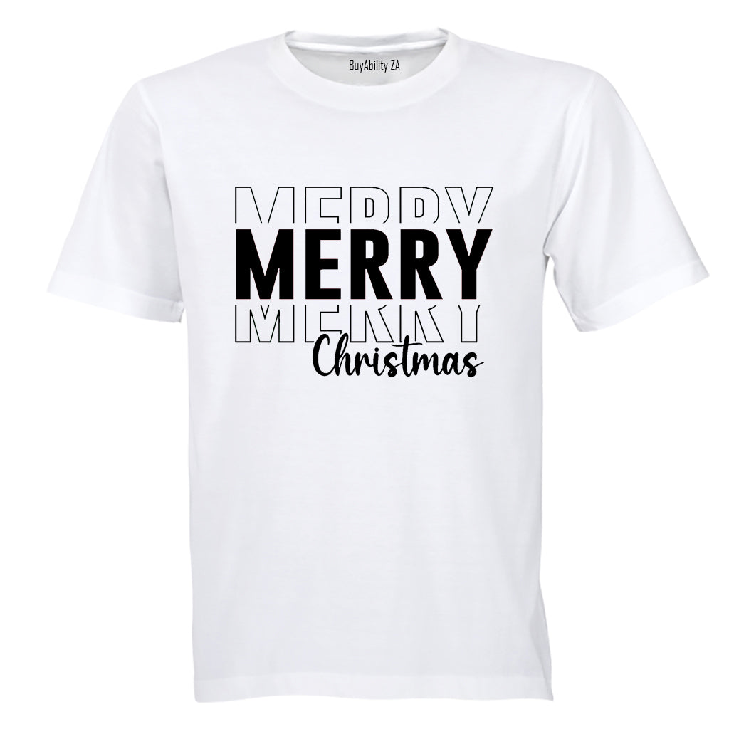Very Merry Merry Christmas - Adults - T-Shirt