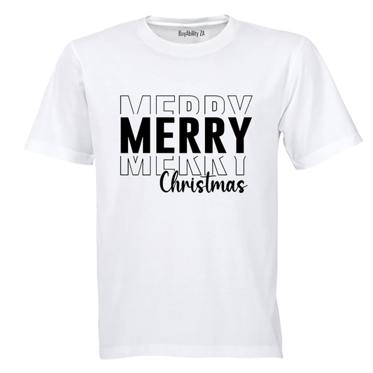 Very Merry Merry Christmas - Adults - T-Shirt