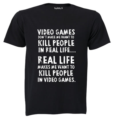 Video Games - Adults - T-Shirt - BuyAbility South Africa