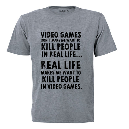 Video Games - Adults - T-Shirt - BuyAbility South Africa