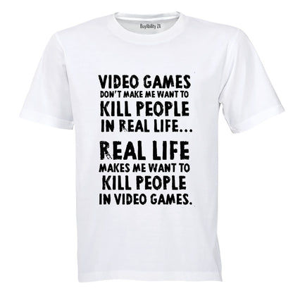 Video Games - Adults - T-Shirt - BuyAbility South Africa