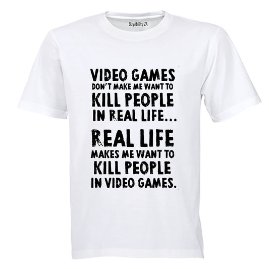 Video Games - Adults - T-Shirt - BuyAbility South Africa