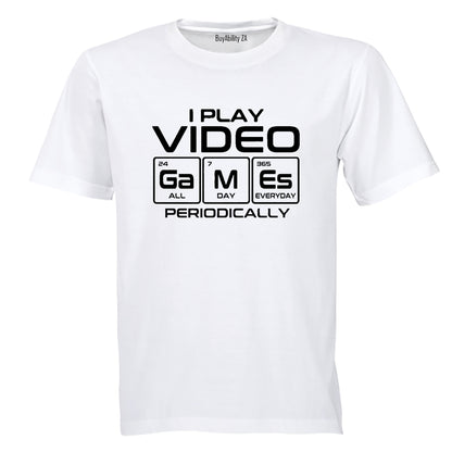 Video Games Periodically - Adults - T-Shirt - BuyAbility South Africa