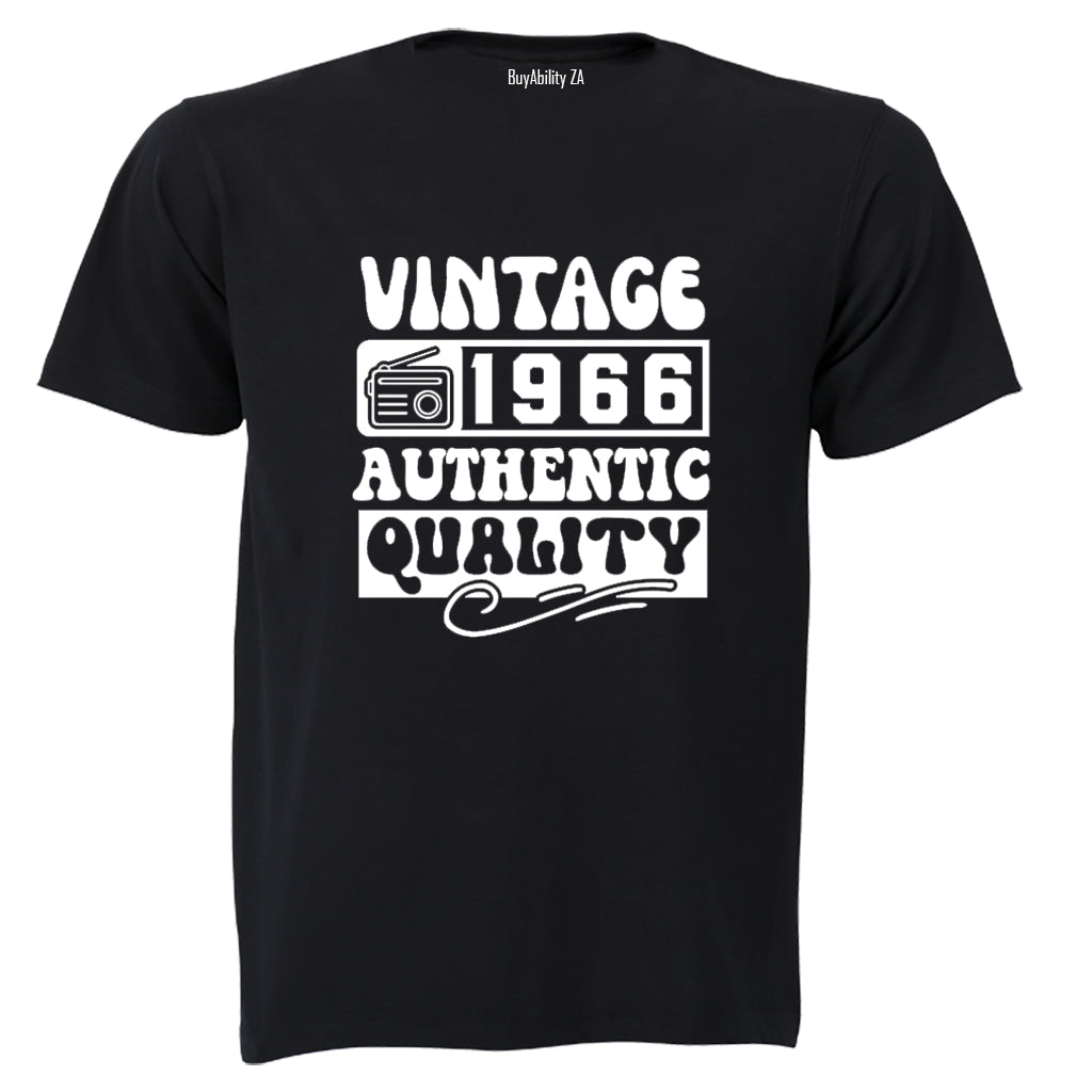 Vintage 1966 Authentic Quality - Adults - T-Shirt - BuyAbility South Africa