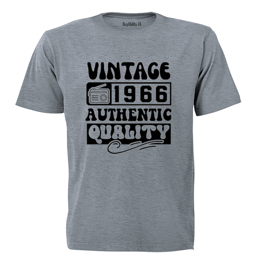 Vintage 1966 Authentic Quality - Adults - T-Shirt - BuyAbility South Africa