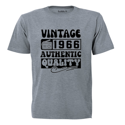 Vintage 1966 Authentic Quality - Adults - T-Shirt - BuyAbility South Africa