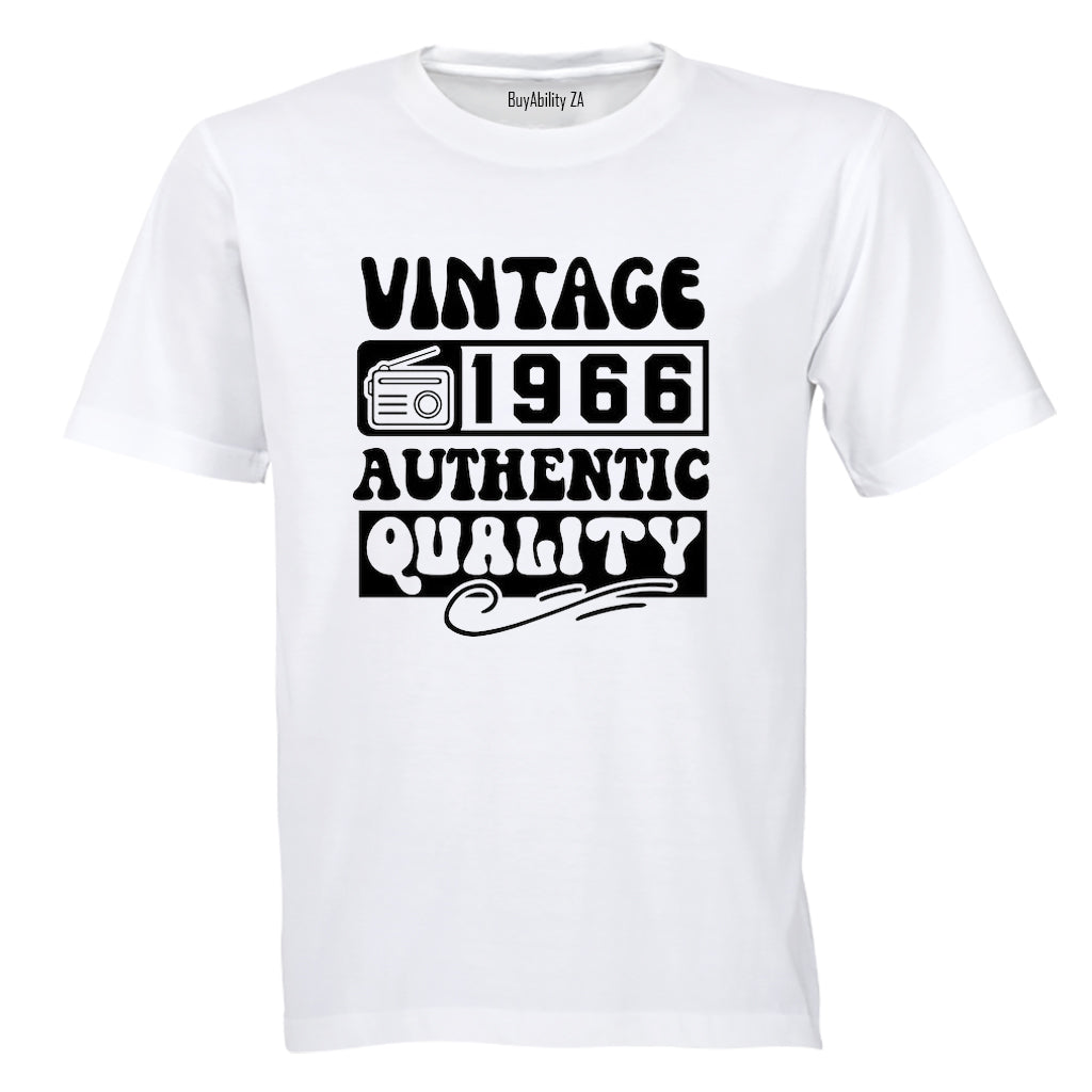 Vintage 1966 Authentic Quality - Adults - T-Shirt - BuyAbility South Africa