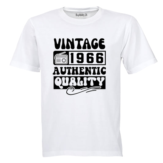 Vintage 1966 Authentic Quality - Adults - T-Shirt - BuyAbility South Africa