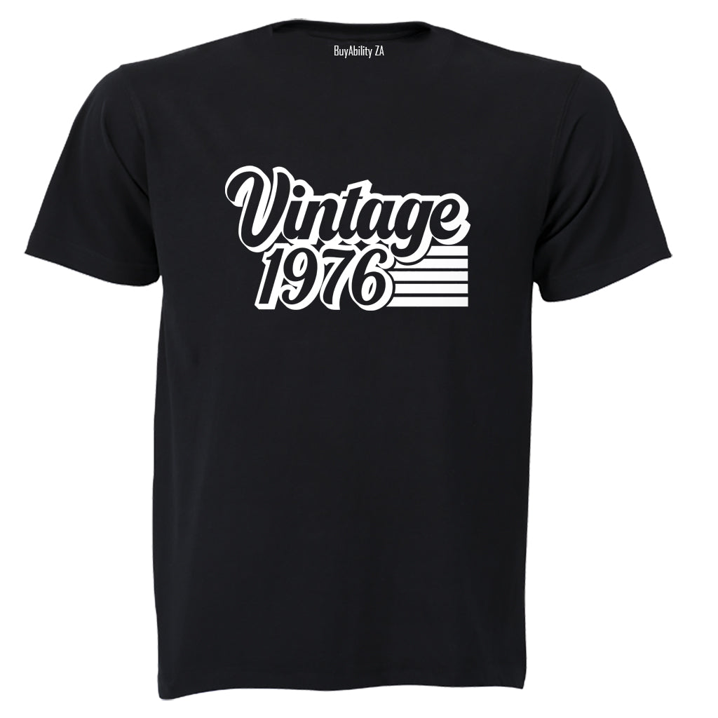 Vintage 1976 Retro - Adults - T-Shirt - BuyAbility South Africa