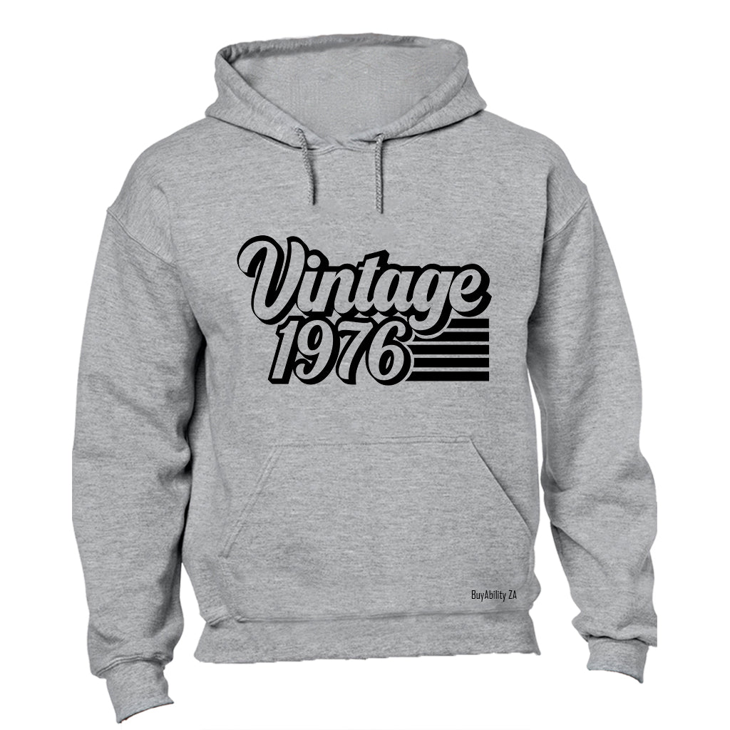 Vintage 1976 Retro - Hoodie - BuyAbility South Africa