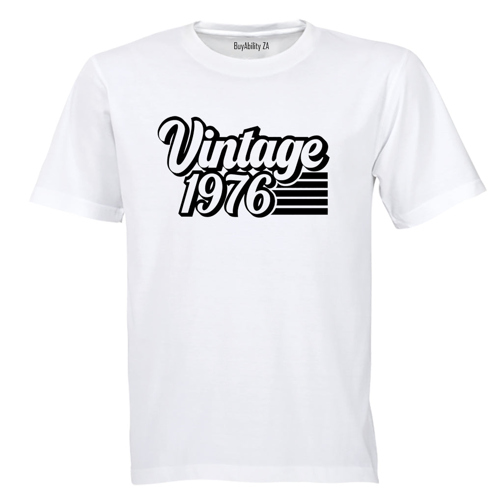Vintage 1976 Retro - Adults - T-Shirt - BuyAbility South Africa