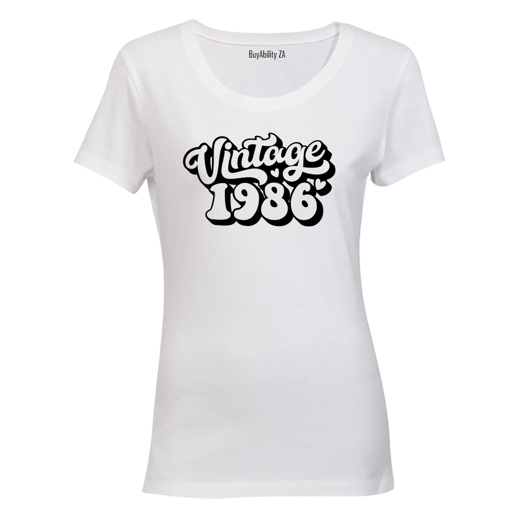 Vintage 1986 Bold - Ladies - T-Shirt - BuyAbility South Africa