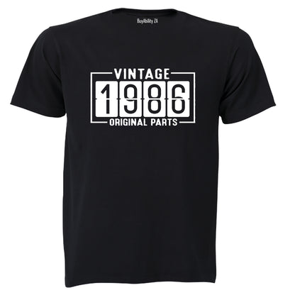 Vintage 1986 Original Parts - Adults - T-Shirt - BuyAbility South Africa